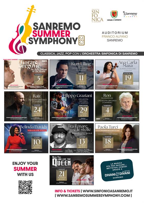 Orchestra Sinfonica di Sanremo: estate 2026